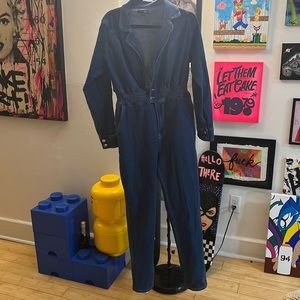 Denim jump suit size XL